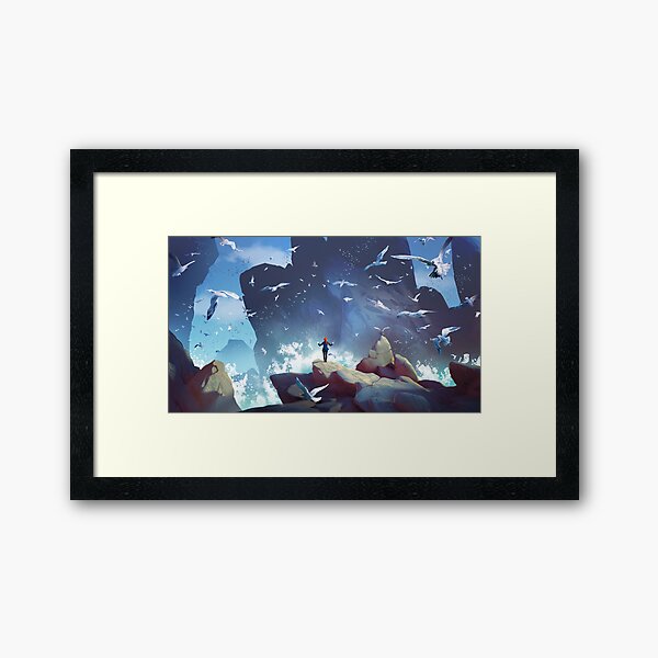 The seagulls orchestra Framed Art Print