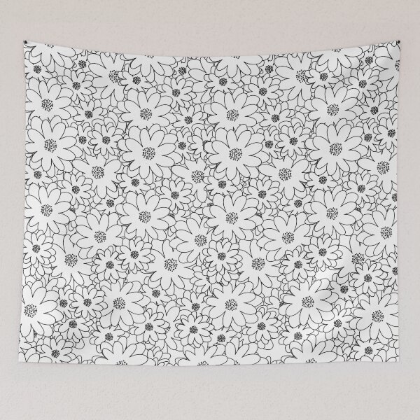Item preview, BLACK AND WHITE FLORAL PATTERN designed and sold by Sharon111.