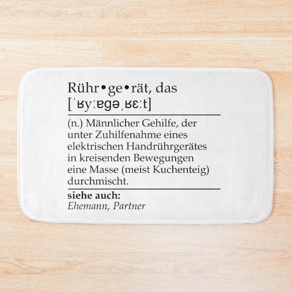 Item preview, Rührgerät Ddefinition for Husband Who Helps His Wife designed and sold by mcshirtface.