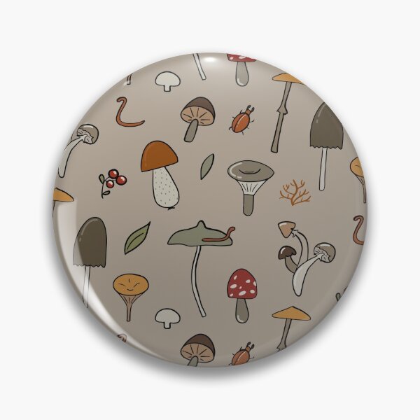 Item preview, Seamless pattern with mushrooms, beetle and worms designed and sold by gavayka.