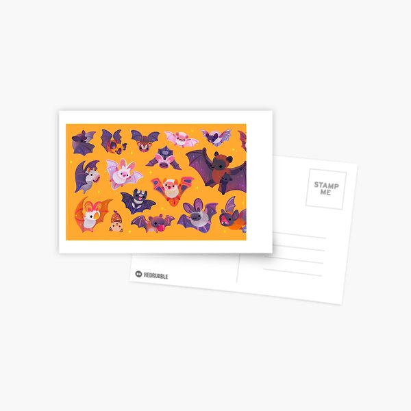 Bat - yellow Postcard