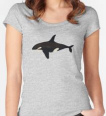 Killer whale Women's Fitted Scoop T-Shirt