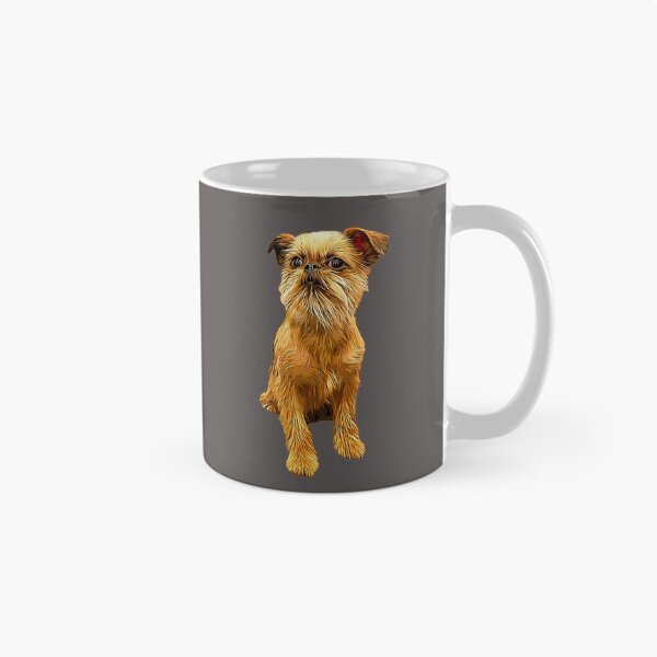 Item preview, Brussels Griffon Bruxellois Cute Puppy Dog designed and sold by ElegantCat.
