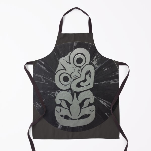 Item preview, NZ Silver Tiki on Black designed and sold by Mandii Pope.