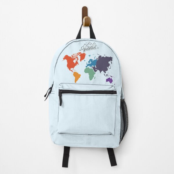Item preview, Wanderlust Artistic World Map in Rainbow Colours designed and sold by LouiseFranksArt.