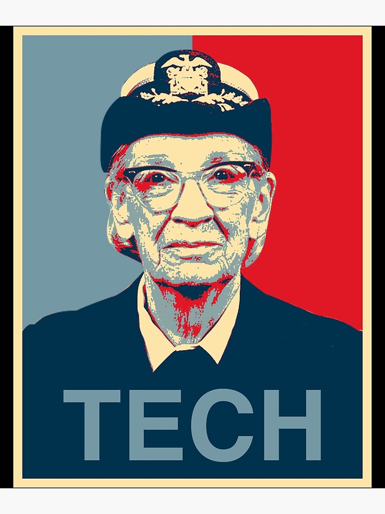 "Grace Hopper Pop Election Art Design" Photographic Print for Sale by