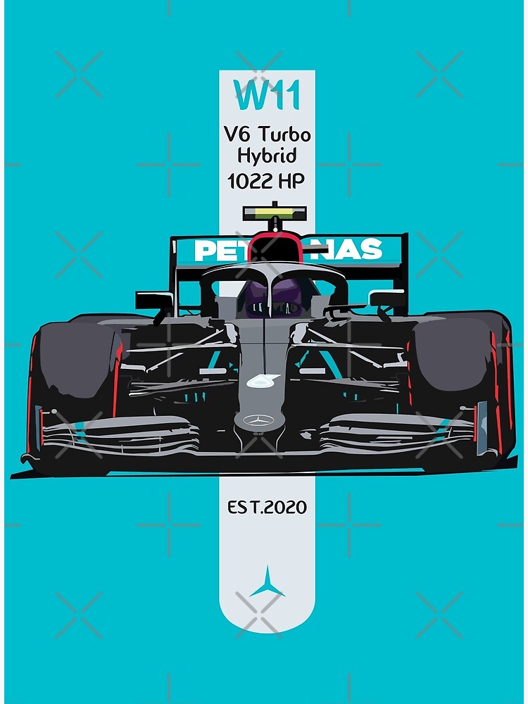 Mercedes-AMG W11 Lewis Hamilton 5-Piece - Poster – Formula Essentials