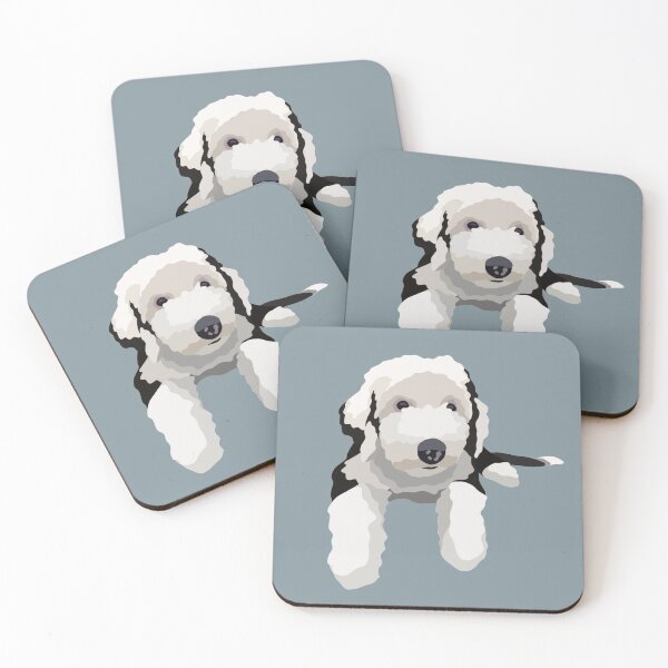 Item preview, Sheepadoodle Dog Portrait Digital Illustration designed and sold by sherylwylie.
