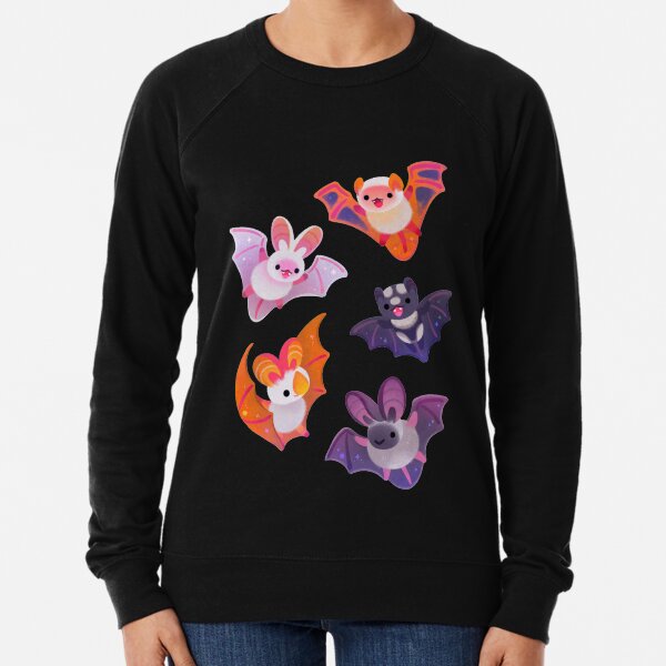Bat - yellow Lightweight Sweatshirt