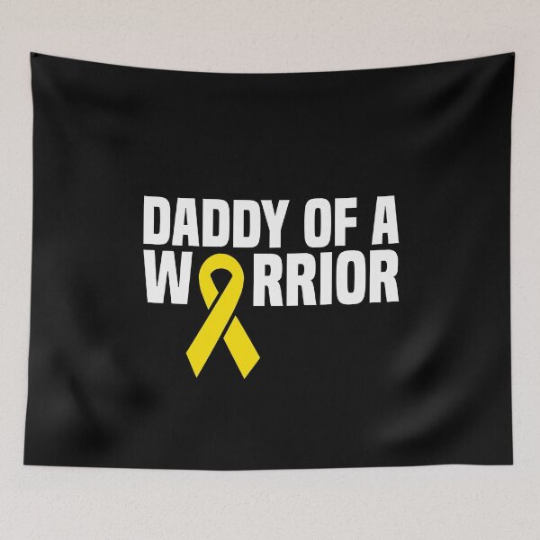 Item preview, Dad of a warrior leukaemia kids Childhood Cancer designed and sold by Nessshirts.