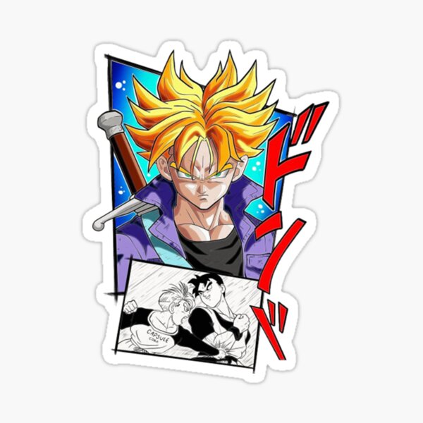 Future Trunks Imperfect Cell Saga Dragon Ball Super - Dragon Ball Gt Kid Goku  Pan Trunks - Sticker