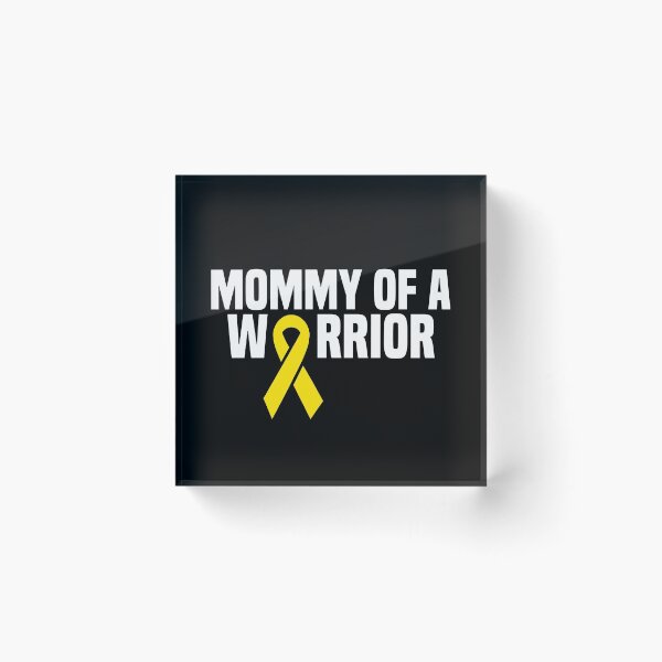 Item preview, Mom of a Warrior Childhood Cancer kids Leukaemia designed and sold by Nessshirts.