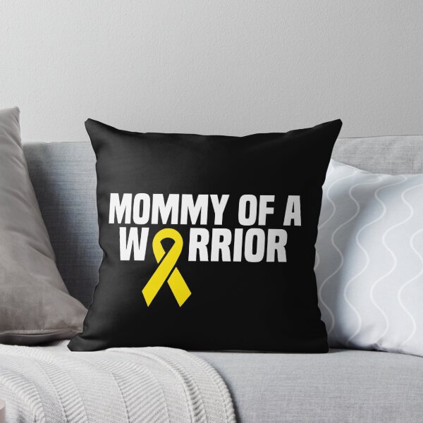 Item preview, Mom of a Warrior Childhood Cancer kids Leukaemia designed and sold by Nessshirts.