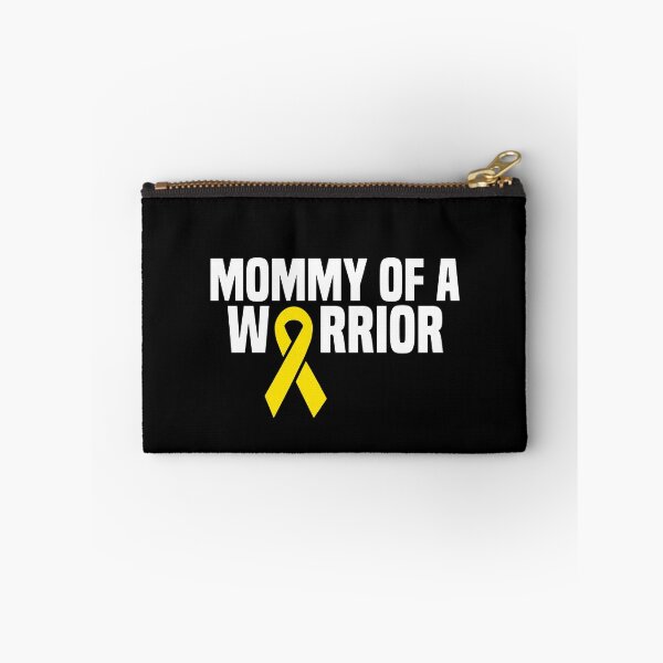 Item preview, Mom of a Warrior Childhood Cancer kids Leukaemia designed and sold by Nessshirts.