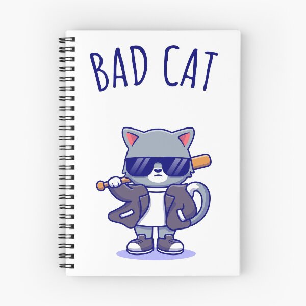Item preview, BAD CAT, badass cat designed and sold by Curlyhaire.