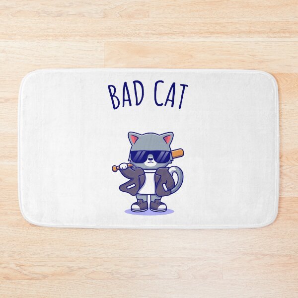 Item preview, BAD CAT, badass cat designed and sold by Curlyhaire.