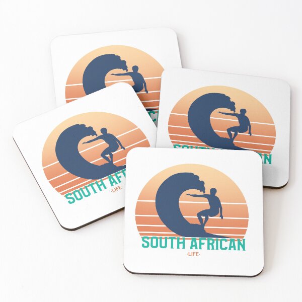 Item preview, South African life, sunset silhouette wave catcher, surfer designed and sold by BeebopGraphics.