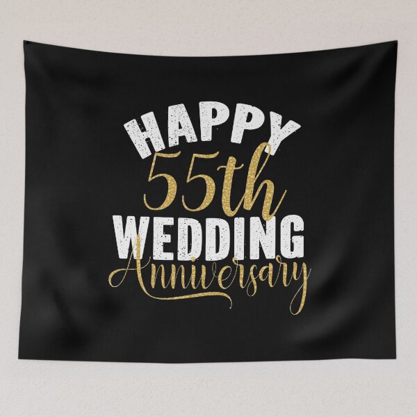 Item preview, Happy 55th Wedding Anniversary Matching Gift For Couples design designed and sold by Grabitees.