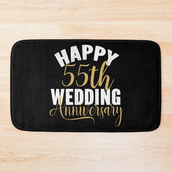 Item preview, Happy 55th Wedding Anniversary Matching Gift For Couples design designed and sold by Grabitees.