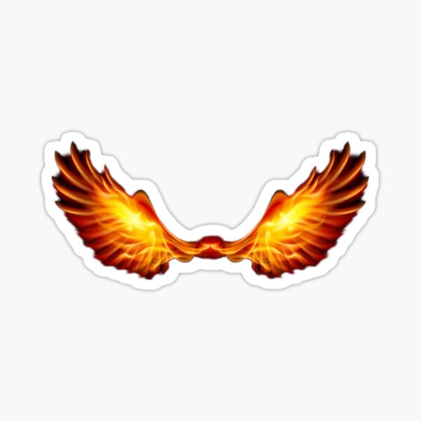 Item preview, Angel wing burning in fire designed and sold by 42youbest.