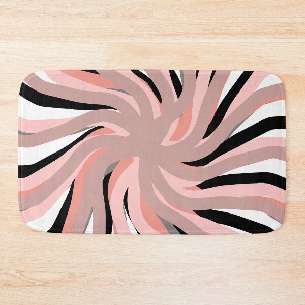 Item preview, Geometric. vane. pink. white. black. colorful. abstract. designed and sold by PrintedDreams.