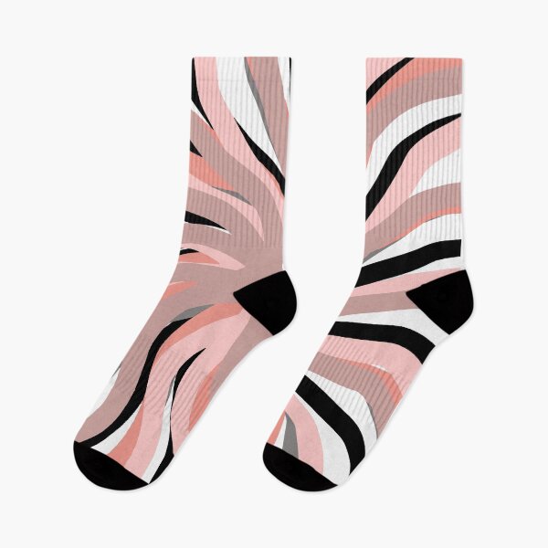 Item preview, Geometric. vane. pink. white. black. colorful. abstract. designed and sold by PrintedDreams.