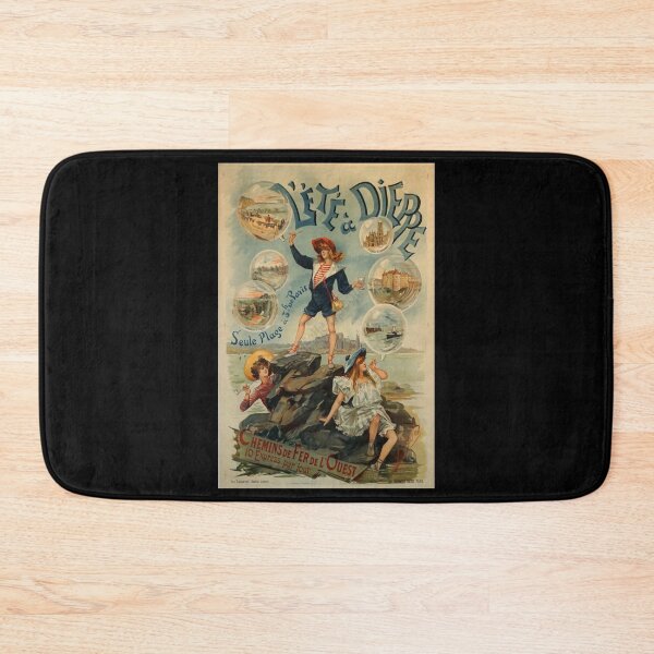 Item preview, retro classic OUEST Ete a Dieppe poster designed and sold by CorasPosters.