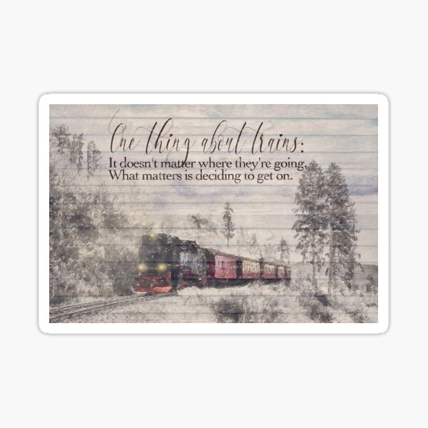 Christmas train Sticker