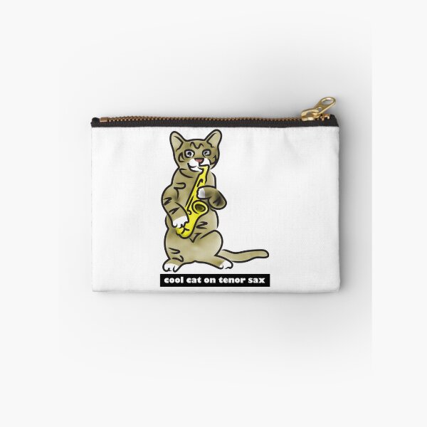 Item preview, Cool cat on tenor sax designed and sold by Xdelacra.