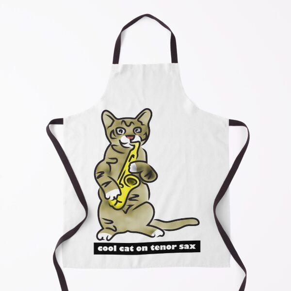 Item preview, Cool cat on tenor sax designed and sold by Xdelacra.