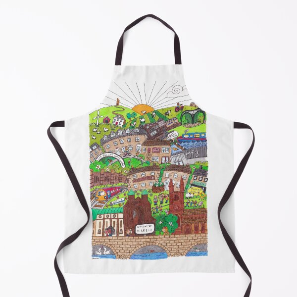 Item preview, Mirfield Yorkshire UK - Hand Drawn Illustration designed and sold by LouiseFranksArt.