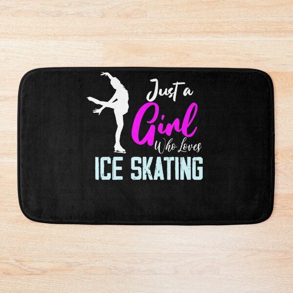 Item preview, Just A Girl Who Loves Ice Skating Figure Skate Skater Gift T-Shirt  Essential T-shirt designed and sold by Elhshop ⭐⭐⭐⭐⭐.