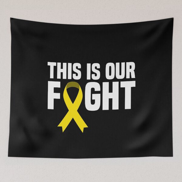 Item preview, Yellow ribbon Cancer awareness Fight Leukemia Gift idea designed and sold by Nessshirts.