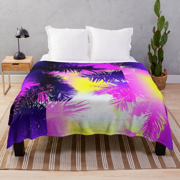 Item preview, Psychedelic Fluorescent Mosaic Tile Palm Tree Glitch effect designed and sold by Deegital18.