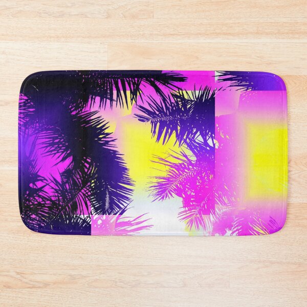 Item preview, Psychedelic Fluorescent Mosaic Tile Palm Tree Glitch effect designed and sold by Deegital18.