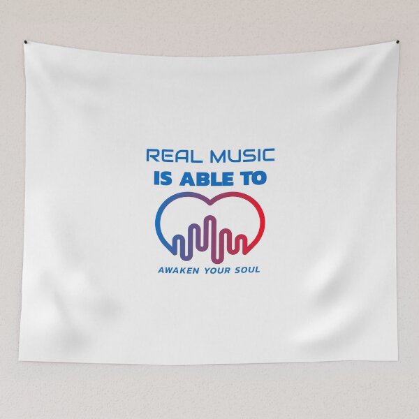 Item preview, Real Music Is Able To Love Heart Artwork designed and sold by TeesByMark.