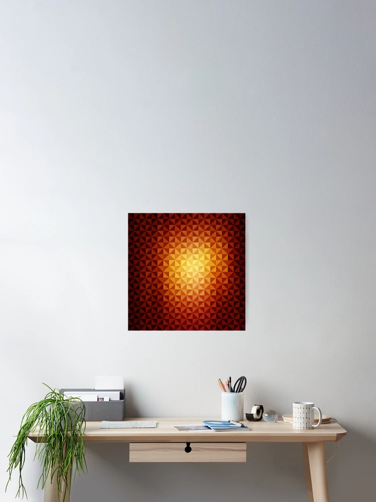 Thumbnail 2 of 3, Poster, creative triangular pattern designed and sold by creativeaart.