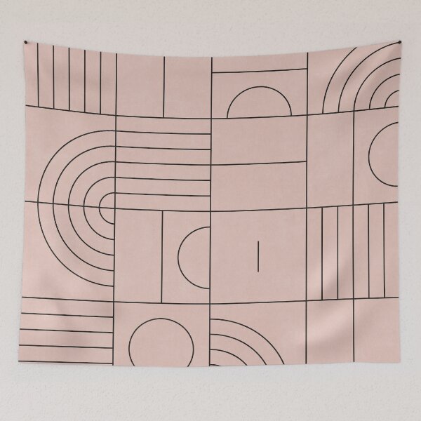 Item preview, My Favorite Geometric Patterns No.20 - Pale Pink designed and sold by Zoltan Ratko.