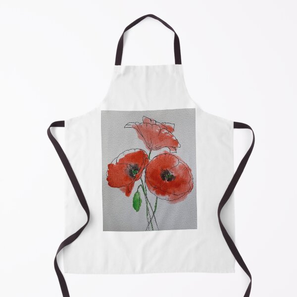 Artikelvorschau, Rote Mohnblumen blühen im Aquarell entworfen und verkauft von Arteaventura.
