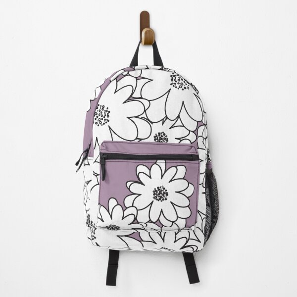 Item preview, PURPLE,BLACK AND WHITE FLORAL PATTERN designed and sold by Sharon111.