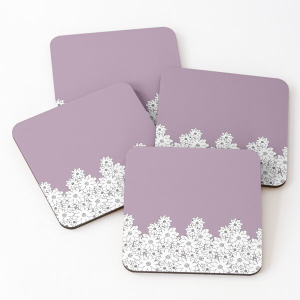 Item preview, PURPLE,BLACK AND WHITE FLORAL PATTERN designed and sold by Sharon111.