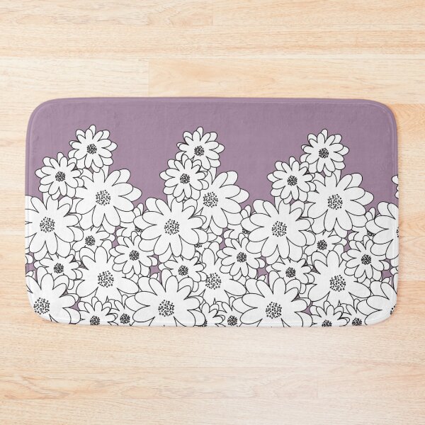 Item preview, PURPLE,BLACK AND WHITE FLORAL PATTERN designed and sold by Sharon111.