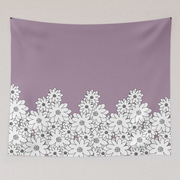 Item preview, PURPLE,BLACK AND WHITE FLORAL PATTERN designed and sold by Sharon111.