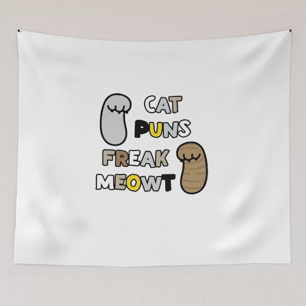 Item preview, Cat Puns Freak Meowt - ( cat puns freak me out )Funny Cat lover gift designed and sold by nananinanana.