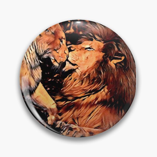 Item preview, Lions in Love (Cool Art) designed and sold by cmartmen.