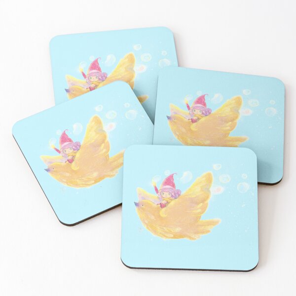 Item preview, Fanart cartoon character Little Memole transparent background girl riding a bird holding stars designed and sold by morikoMomoko.