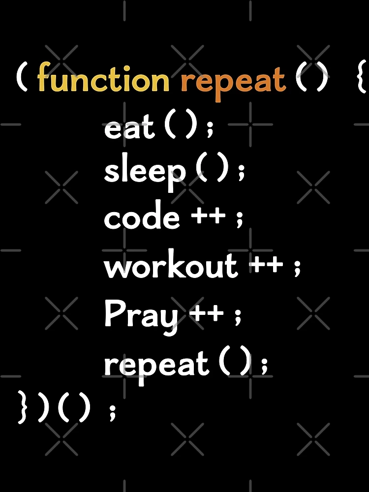 Thumbnail 3 of 3, Scarf, Funny Computer Science coding Eat Sleep Code / funny coding function / coding gift idea / increment and progress coding idea designed and sold by anodyle.