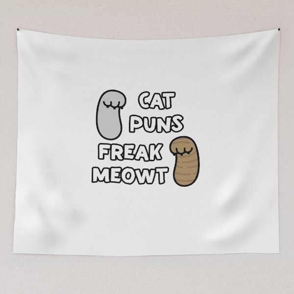 Item preview, Cat Puns Freak Meowt - ( cat puns freak me out )Funny Cat lover gift designed and sold by nananinanana.