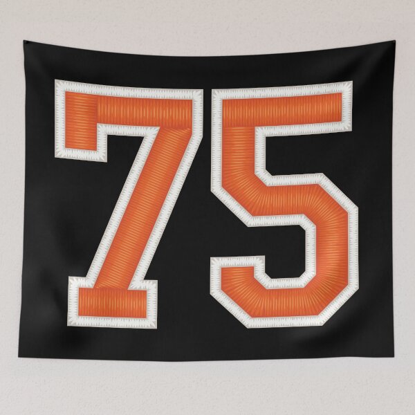 Item preview, Sports Number 75 Jersey seventy-five Orange designed and sold by elhefe.