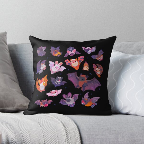 Chauve-souris - sombre Coussin